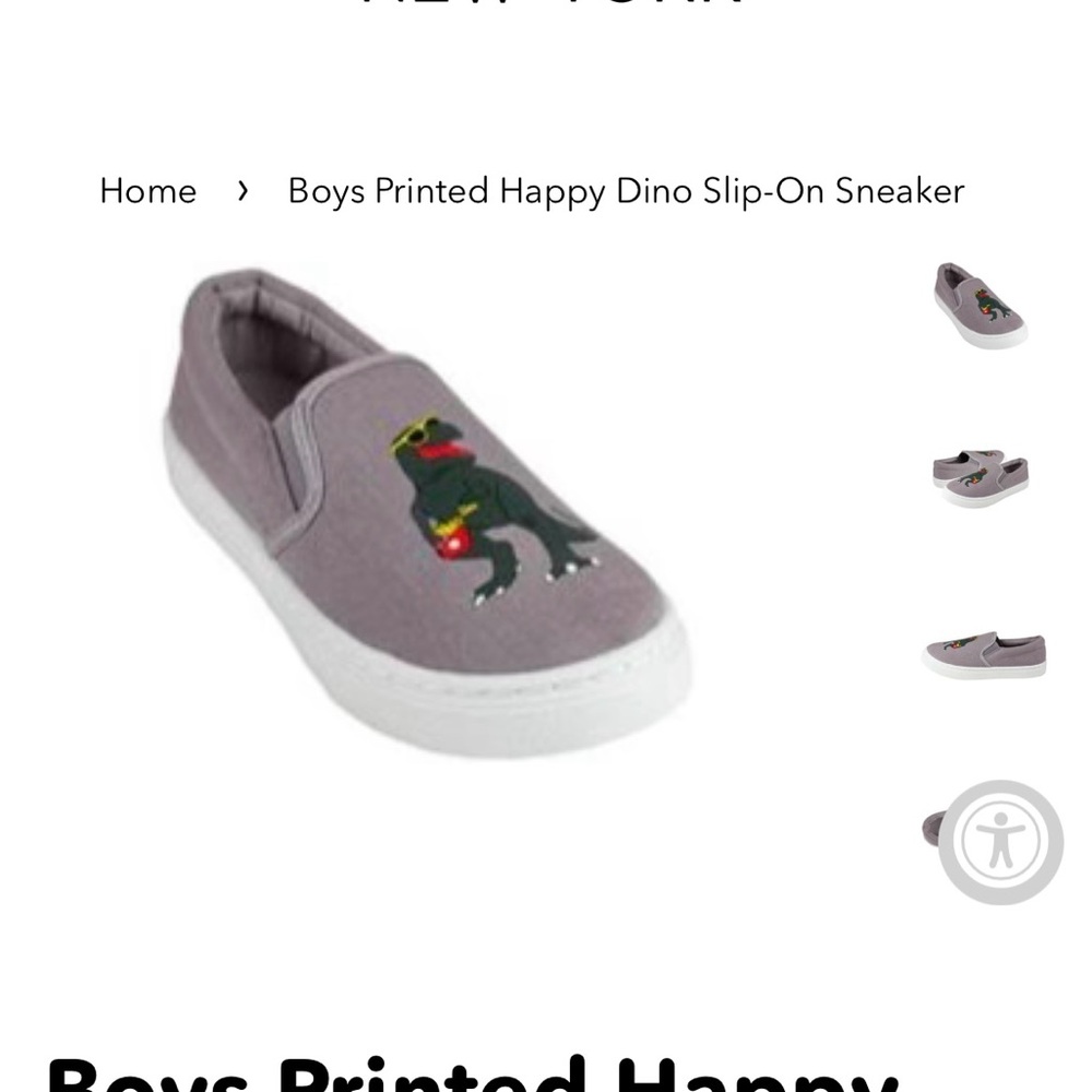 Capelli of New York Gray and White Slip-On Sneakers
